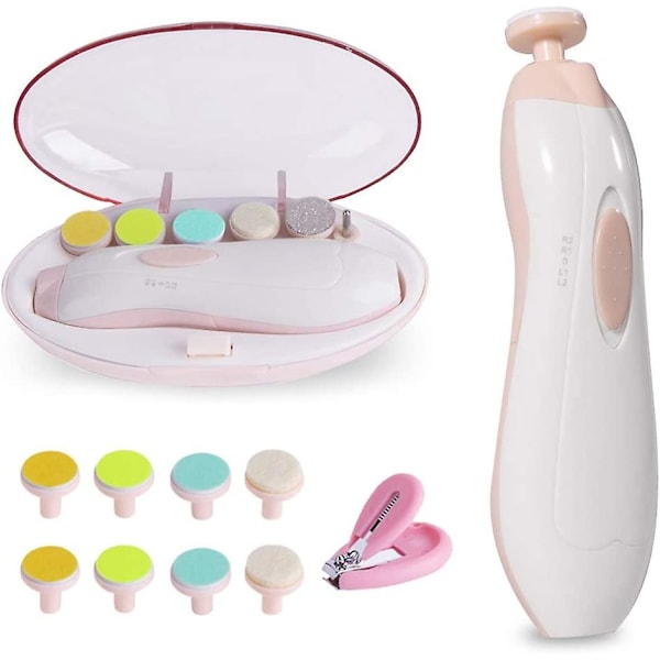 Elektrisk Babynagelfil Manikyrset, Babynageltrimmer med