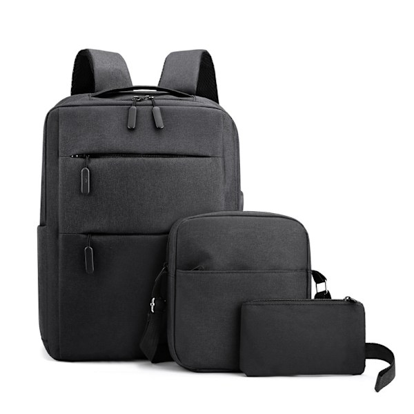 Miesten 3-in-1 Business -reppu, musta