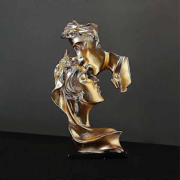 Kjærestepar Statue Figur Abstrakt Kunst Skulptur Hjemmeinnredning