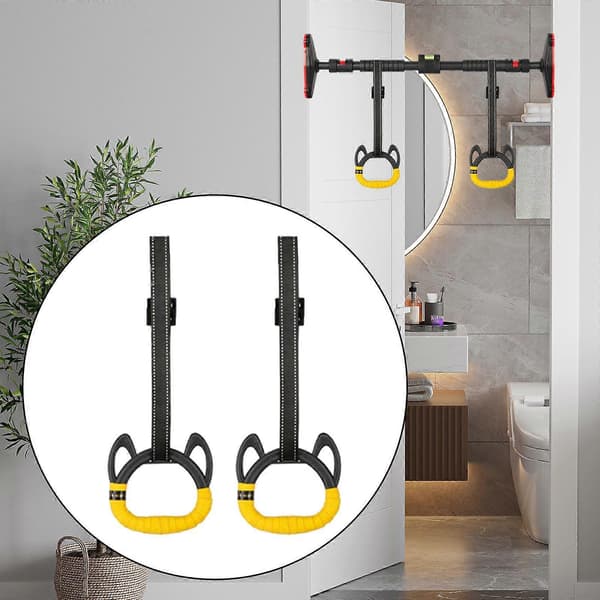 Gymnastikringar Pull up Träningsringar Stångfäste Träning för Barn 2M