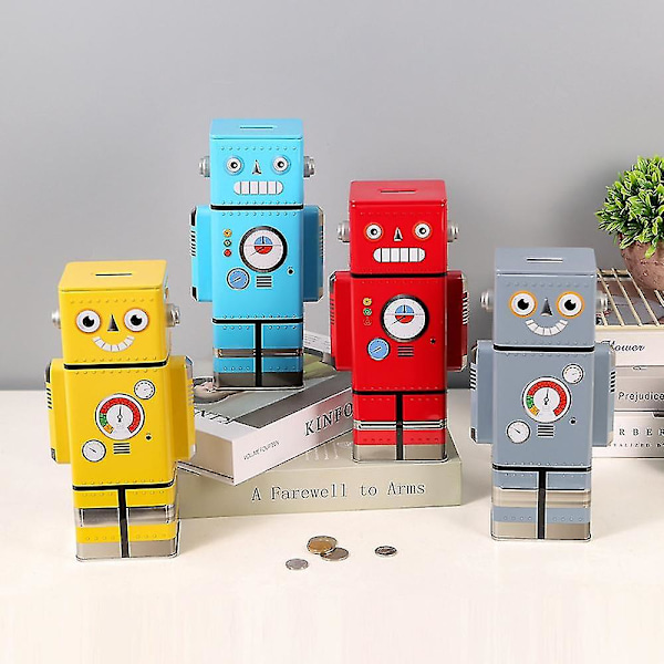 Spargris för pojkar, Personliga spargrisar, Robot Okrossbar sparbössa för vuxna, Cool dekorativ myntbank, Bästa julklapparna