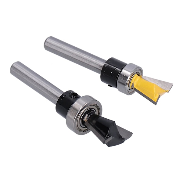 2 stk/sett Dovetail Bit Joint Router med Lager Trebearbeiding Fræser 1/4 tommer Skaft
