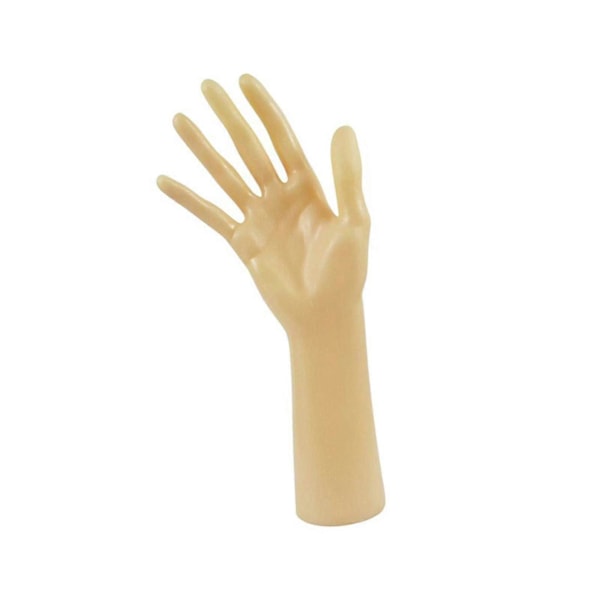 Mannekäng Hand Smyckesdisplay Hållare Stöd för Kedja Handmodell Butik Gul Yellow Skin Color
