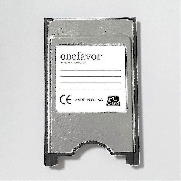 Onefavor Compact Flash til PCMCIA ATA Adapter CF til PC Kort Adapter PCMCIA ATA Adapter for CF 2 Kort (leveres med 512MB CF Minnekort)