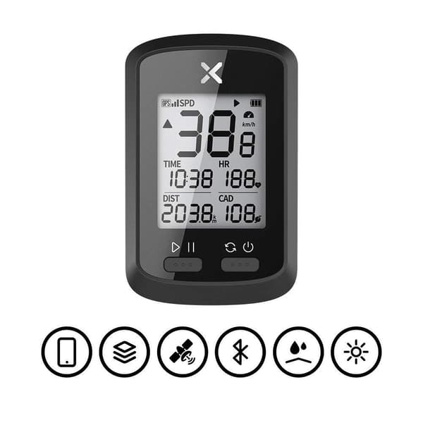 Smart GPS Sykkelcomputer Trådløs Digitalt Speedometer Xoss