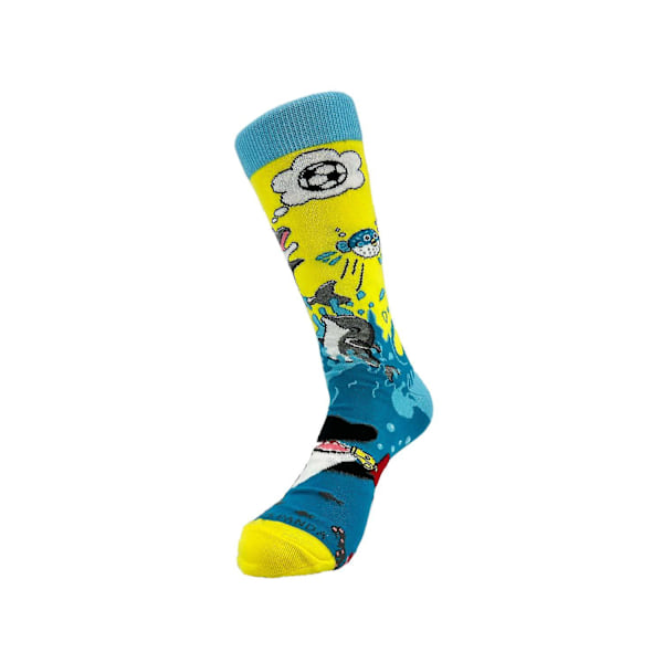 Delfiinit ja jalkapallosukat Sock Pandasta (Adult Large)