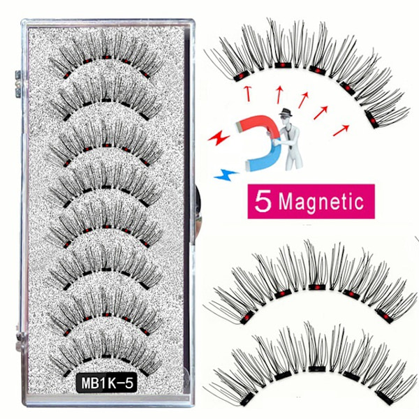 5 magneettiset tekoripsiset sarja MBK-sarja kvanttimagneettiset luonnolliset paksuut curling liima-vapaat ripset