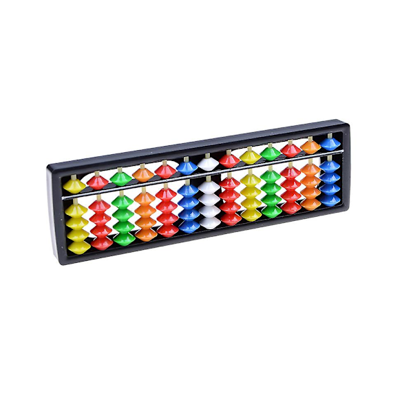 Bærbar Plast Fargerike Perler Abacus Aritmetikk Soroban Kalkuleringsverktøy