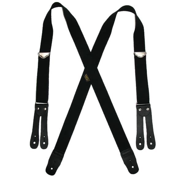 Welch Elastiske Bukseseler med Knapper (Menn) Black