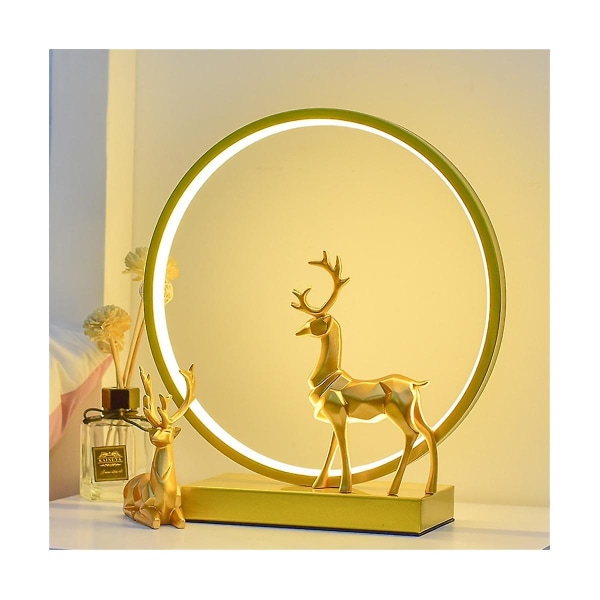 En bordslampa från hjort har ditt sovrum varmt sovande skrivbord Nattlampa Julklapp Julsvart Black