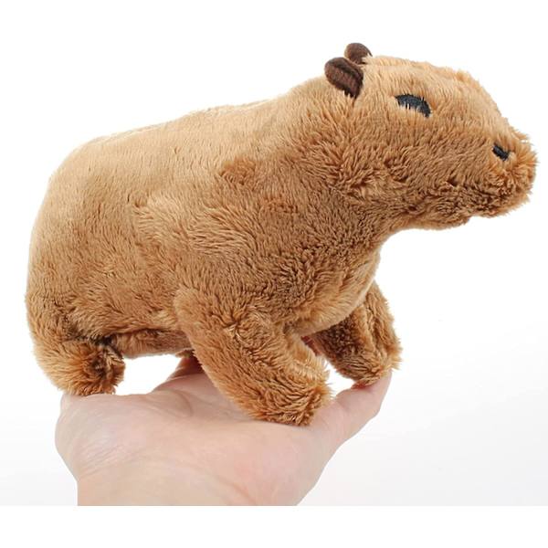 Capybara plysch, Capybara gosedjur, söt tecknad djurdocka Supermjuk Capybara plysch presenter för barn Brown