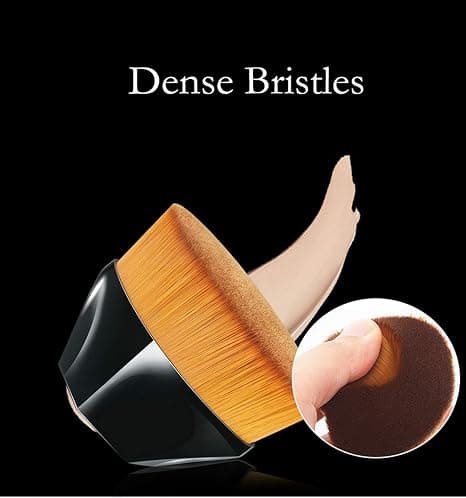 Foundation Makeup Brush - Flat Top Kabuki Brush for Blending Liquid, Cream or Foundation Cosmetics