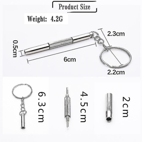 Mini Precision Skruvmejsel Bit Multifunktionsglasögon Reparations manuellt skruvmejselverktyg