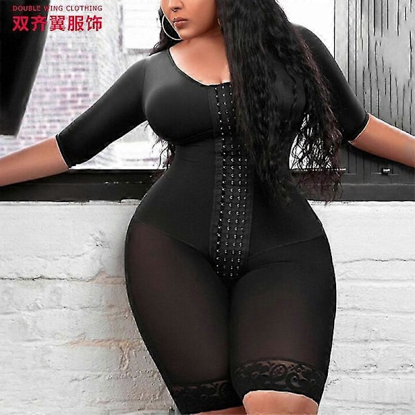 Slanking og Shapewear Girdlespost Kirurgi Kompresjonsplagg Helkroppsformer for Kvinner 3XL Black