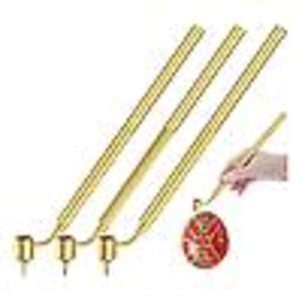 Set med 3 Pysanka-set Hot Wax ritpennor för dekorativ konst för påskägg Pysanky Supplies 0.5MM Gold
