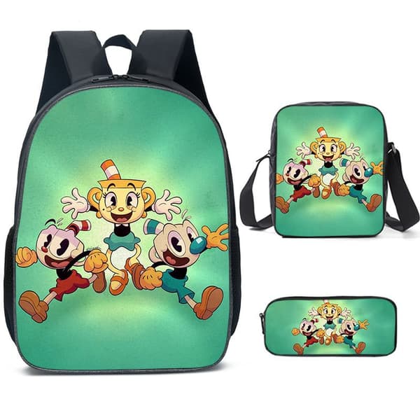 Cuphead Cuphead skolväska ryggsäck studentryggsäck