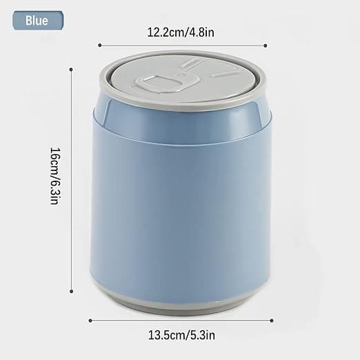 Mini papperskorg, avfallsbehållare med trycklock, 1,8L/0,47Gal avfall