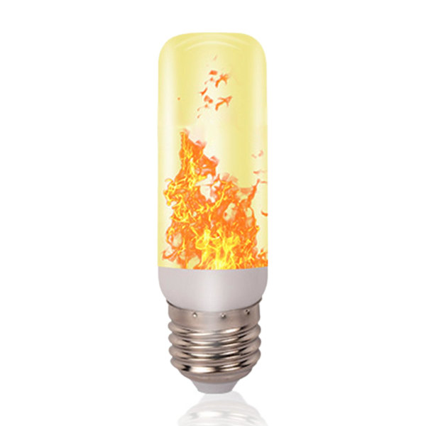 Modes Fire Light Bulbs E27 Base Flame Bulb Dekorasjon LED Flame Light Bulbs