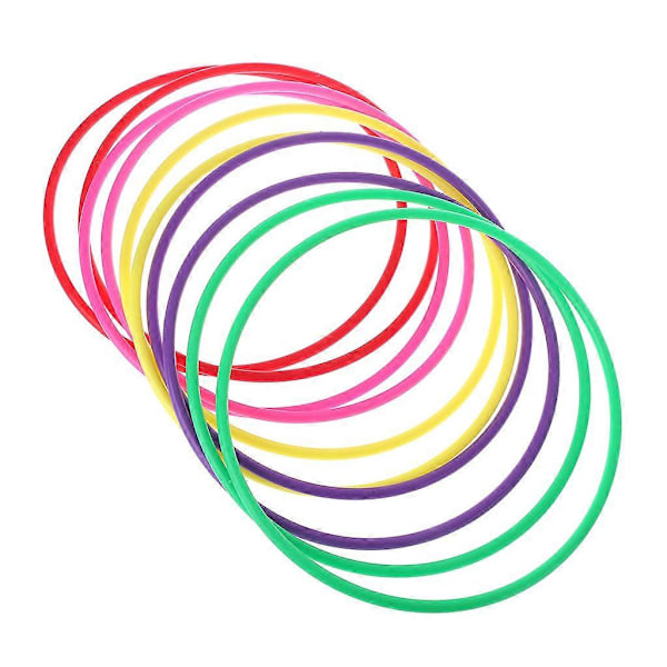 10 stk. plastik kastringe mål kast karneval baghave park spil børn intelli 22 cm inner diameter