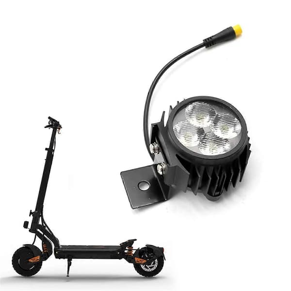 Forlygte til Kukirin G2 MAX G2 PRO El-løbehjul Styr Lampe Front LED Lys Udskiftningsdele