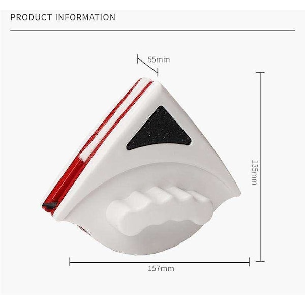 Magnetisk fönstertvätt, dubbelsidig fönster 15-24mm