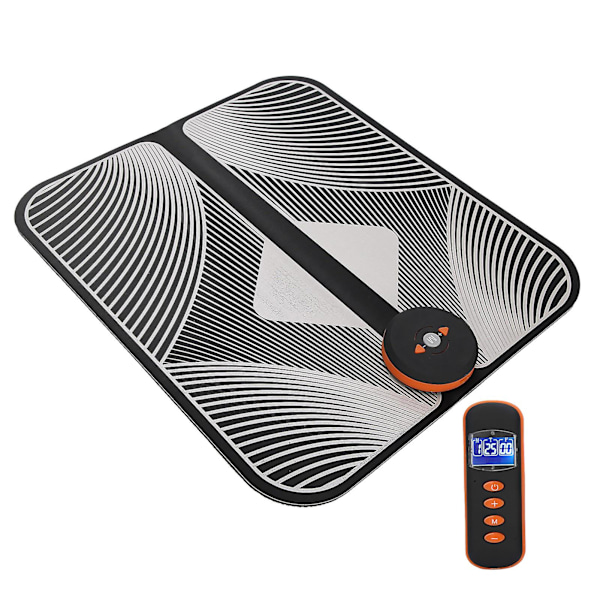 EMS Elektrisk Fotmassageplatta med Fjärrkontroll - Smart Fotmuskelstimulator Matta
