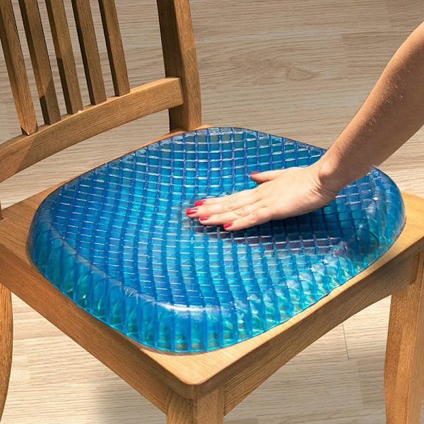Äggbricka gel flexibel sittdyna för att lindra höfttrötthet gel sittdyna