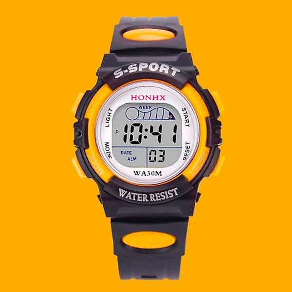 Fitnessklocka Barn Pojkar Digital LED Sportklocka Barn Alarm Datum Klocka Present Klockor Män