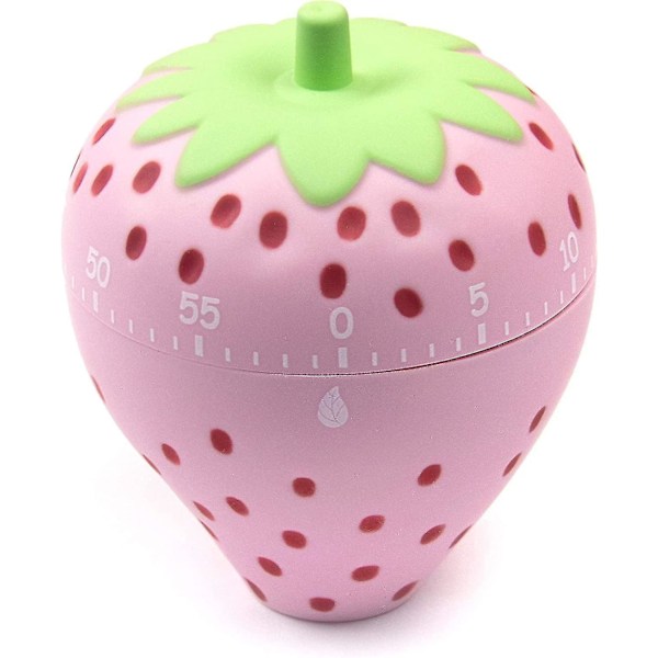 Wabjtam Söt Köks Timer Kakor Kawaii Frukt Jordgubbsformad Mekanisk Timer
