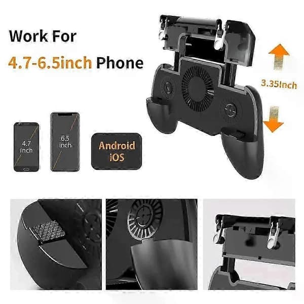 Mobil Pubg Trigger Gamepad Controller kompatibel til iPhone Android Mobiltelefon Kontrol Smartphone Free Fire Game Pad Gaming Joystick Mando 2000mah