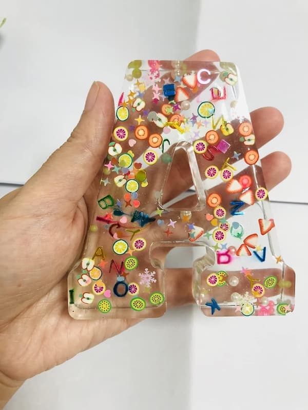 3D Alfabetform til Resin, A Bogstav 4-Tommer