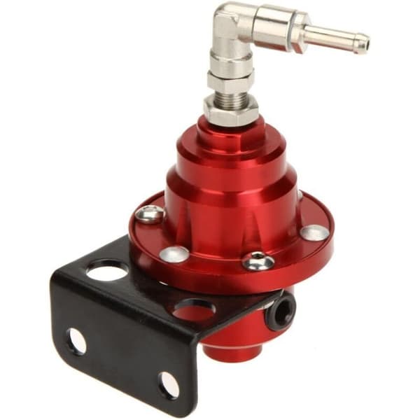 Justerbar brændstoftrykregulator – Kompatibel op til 450 HK – 8 mm modhagefittings – Integreret manometer til præcis justering