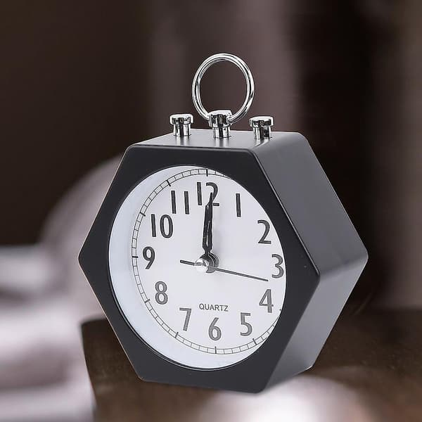 Tyst Mjuk Väckarklocka Barn Väckarklocka Timer Digital Klocka (Svart)