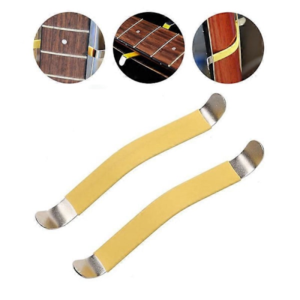 Gitarstrengseparator 2 STK Metallstreng Polerte Spreder for Elektrisk og Akustisk Gitar Bass