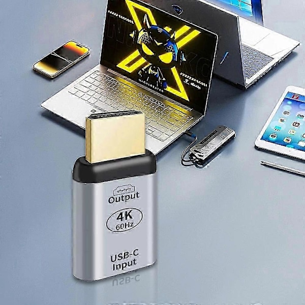 USB 3.1 Gen 2 USB-C Hun til HDMI 2.0 Han Adapter 4K 60Hz Skærmkonverter