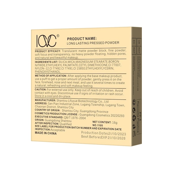 Puuteri, Silky Beige, 14 g (3 kpl)