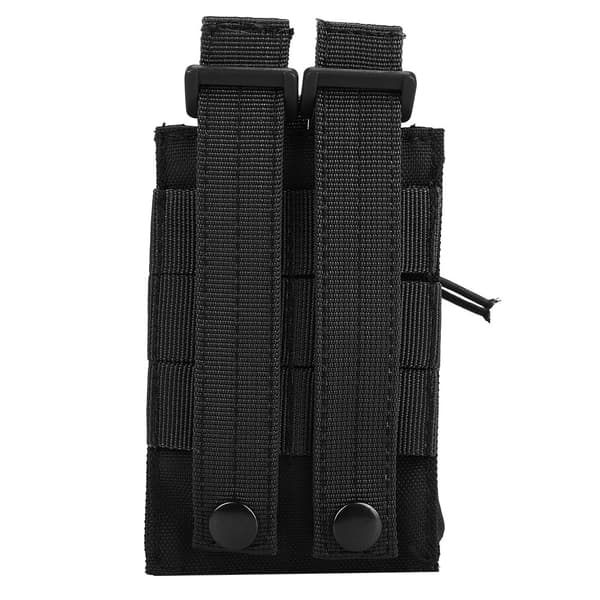 Nylon Letvægts Militær Vandflaske Interphone Opbevaringstaske Pung til Molle System (Sort)