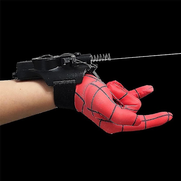 Spidermandragt Webskyder Legetøj, Superhelt Rollespil, Rebskyder, USB Opladning Gave