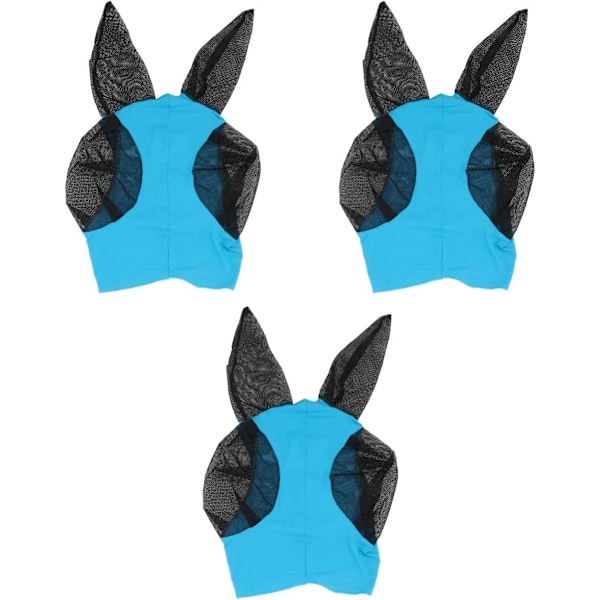 Bitsäkert Mask Utomhus Mesh Flugskydd Blå 3-Delars