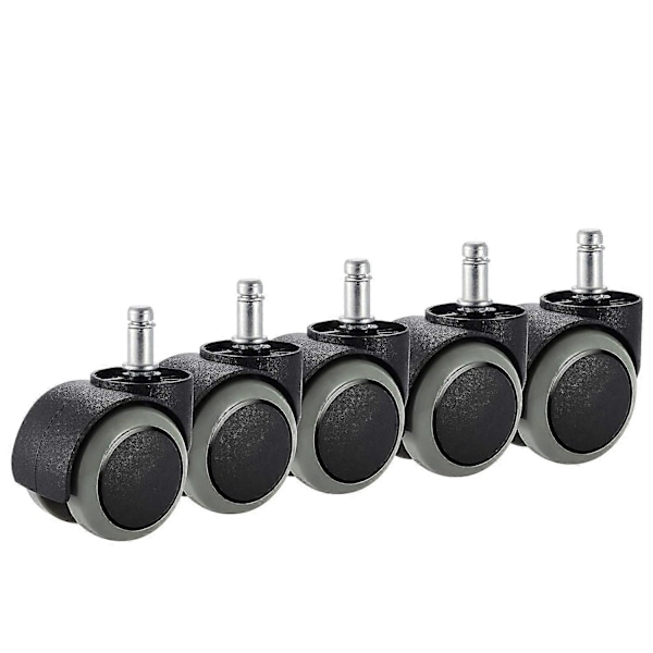 Toimistotuolin pyörät, 5 kpl, sopivat IKEA-tuoliin (10 mm x 22 mm) Raskaan käytön
