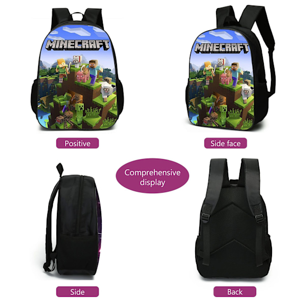 Roblox koululaukku kolmiosainen setti Roblox peli reppu