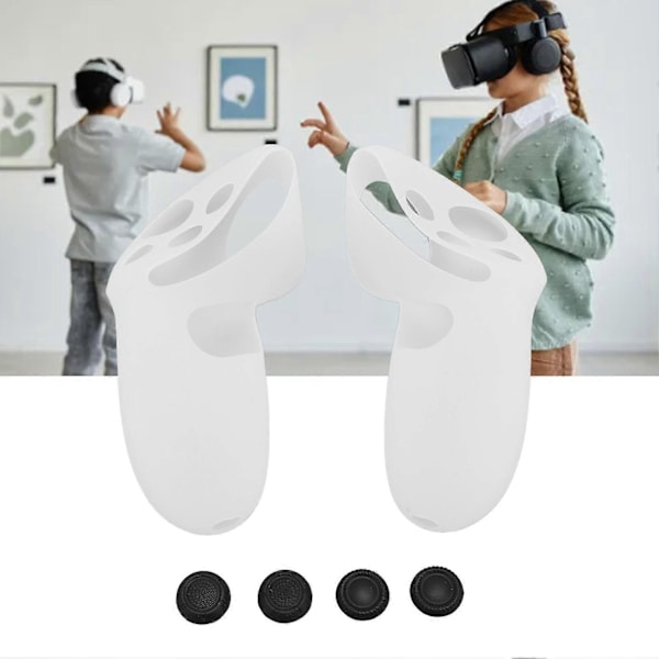 VR Controller Greppskydd för Meta Quest 3 Silikon med Joystickskydd