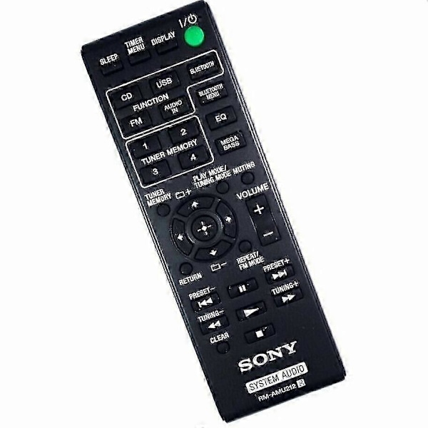 Ny Original RM-AMU212 Fjernkontroll For Sony System Audio CMT-X3CD HCD-SBT20