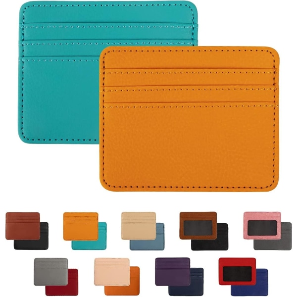 Pakkaa ohut minimalistinen lompakko. Case Professional Pu-nahkaa