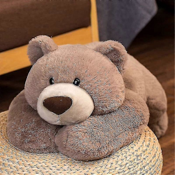 Vektet Angst Dinosaur Plysj Leketøy Kastepute/søt Dinosaur Utstoppede Dyr Dukke For Gutter Jenter-utmerket Brown Bear 30cm 11.8 inch