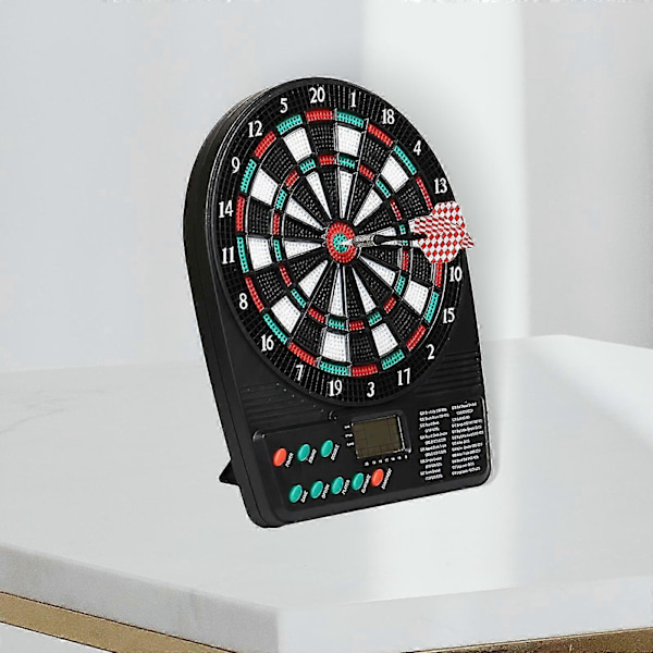 Elektronisk Darttavla Mjuka Dartpilar Automatisk Poängräkning Sportaktiviteter Måltavla Dartplatta för Trädgård Gård Inomhus