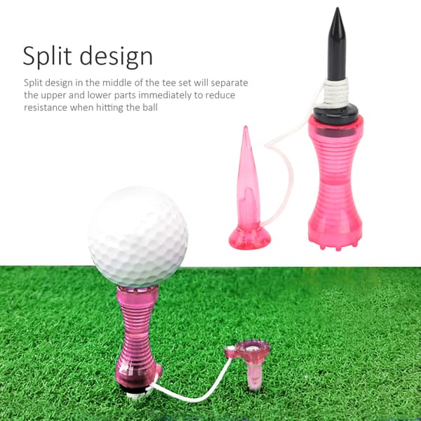 80mm Golf Øvelses Tees Genanvendelig Boldholder til Øvelsesgræsmåtte Tilbehør