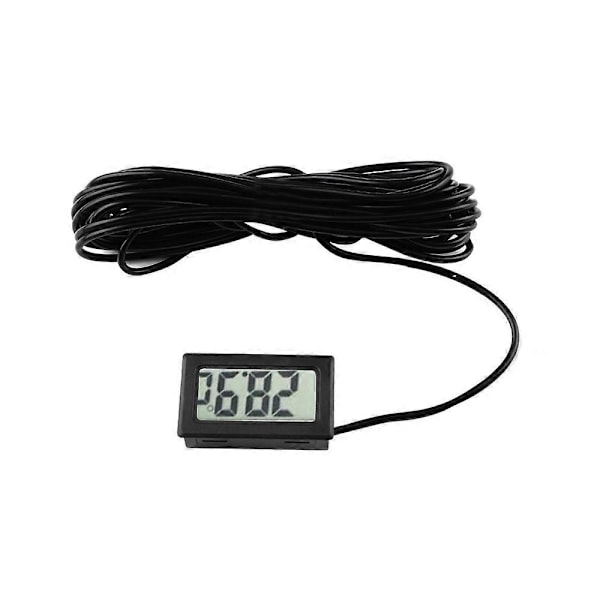TPM-10 FY-10 LED Digital Termometer Temperatur Sensor Mätare Detektor Testare 5V 12V för Bil Inomhus Babybadkar Inkubator FY-12 White 1M