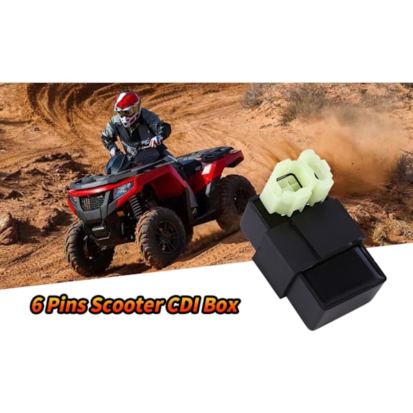 6-nastainen skootterin CDI-boksi, 6-nastainen AC CDI-boksi GY6 ATV GO KART 50cc 125cc 150cc skootterimopon varaosille