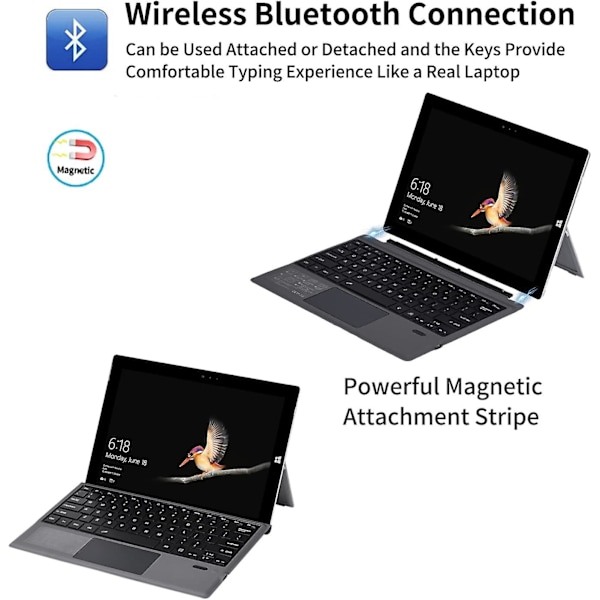 Bluetooth-näppäimistö Surface Pro 7 6 5 4 3 -laitteille